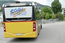 MB C2 hybrid '11715' der PostAuto Regie Balsthal nach der Abfahrt beim Bahnhof Balsthal am 22.5.22.