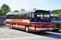 Neoplan Jetliner N 214 Bj. 1987  Buck , ehem.  Feuerwehr Frankfurt , Mai 2022 beim 8. Oldtimerbustreffen in Bad Mergentheim