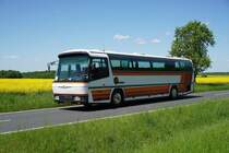 Neoplan Jetliner N 216 Bj. 1985  Neoplan Fanclub Letzebuerg , Mai 2022 beim 8. Oldtimerbustreffen in Bad Mergentheim