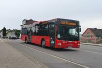 MAN Lion's City von Regionalverkehr Oberbayern (M-RV 1513) als Linie 9494 in Rosenheim, Innstraße. Aufgenommen 3.6.2022.