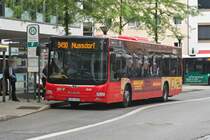 MAN Lion's City von Regionalverkehr Oberbayern (M-RV 1517) als Linie 9490 an der Haltestelle Rosenheim Stadtmitte. Aufgenommen 3.6.2022.