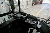 Cockpit des MB C2 G Nr. 4 von Rheintal Bus am 11.6.22 in Altstätten.