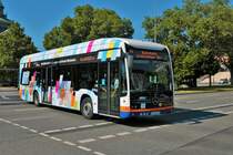 ESWE Verkehr Mercedes Benz eCitaro Wagen 125 am 12.06.22 in Wiesbaden