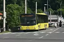 MAN Lion's City von Innbus Regionalverkehr/Innsbrucker Verkehrsbetriebe (Bus Nr. 237) als Linie 590a in Innsbruck, Brennerstraße. Aufgenommen 18.6.2022.