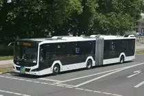 MAN New Lions City der Ingolstädter Verkehrsgesellschaft (IN-VG 2004) als Linie 30 in Ingolstadt, Schloßlände. Aufgenommen 21.6.2022.