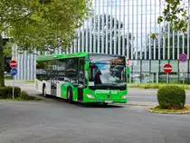 Graz. In der 1. Ferienwoche der steirischen Sommerferien 2022 wurden entlang der Steirischen Ostbahn die Schwellen getauscht. Aus diesem Grund wurde ein Ersatzverkehr eingerichtet, der sehr giftgrün-lastig war. Ein Citaro LE der Steiermarkbahn fährt hier als ES31 in den Grazer Ostbahnhof ein.