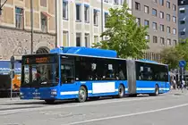 MAN Lions City 7202, auf der Linie 6 fährt durch die Odengatan. Die Aufnahme stammt vom 05.06.2022.