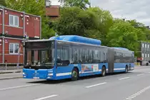 MAN Lion City 1560, auf der Linie 2 fährt durch die Stadsgardleden. Die Aufnahme stammt vom 06.06.2022.