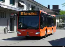 RBS - Mercedes Citaro  Nr.212 vor dem Bahnhof in Lyss am 16.07.2022