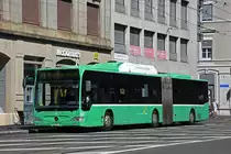 Mercedes Citaro 722, auf der Linie 48, fährt zur Haltestelle Schützenhaus. Die Aufnahme stammt vom 16.07.2022.