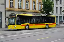 Mercedes Citaro 81, auf der Linie 37, wartet an der Endstation am Aeschenplatz. Die Aufnahme stammt vom 20.05.2022.