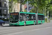 Mercedes Citaro 7055, auf der Linie 50, fährt zur Haltestelle Brausebad. Die Aufnahme stammt vom 16.07.2022.