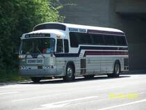 Highway Coachbus in Speyer. Der Bus nahm an der Oldtimerausfahrt von Sinsheim nach Speyer und dann wieder nach Sinsheim teil. Organisiert wurde das Treffen von den Technik - Museen Speyer und Sinsheim.