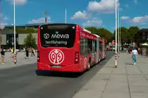 Mainzer Mobilität Mercedes Benz Citaro 2 G Wagen 959 am 16.08.22 am Höfchen in der Innenstadt