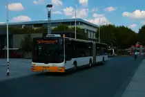 Mainzer Mobilität MAN Lions City G Wagen 763 am 16.08.22 am Höfchen in der Innenstadt