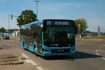 DB Rhein Neckar Bus MAN Lions City am 24.08.22 in Heidelberg