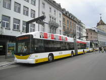 VBSH Nr. 107 (Hess Swisstrolley 3 BGT-N2C) am 29.5.2022 beim Bhf. Schaffhausen