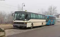 Setra S215 UL (Traditionbus Südbaden) im Linieneinsatz als 7272 nach Furtwangen in Bleibach 15.1.22