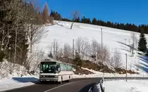 Setra S215 UL (Traditionbus Südbaden) im Linieneinsatz als 7270 nach Triberg bei Furtwangen 15.1.22