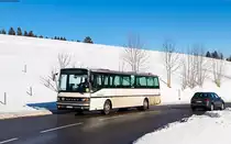 Setra S215 UL (Traditionbus Südbaden) im Linieneinsatz als 7272 nach Bleibach bei Furtwangen 15.1.22