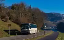 Setra S215 UL (Traditionbus Südbaden) im Linieneinsatz als 7206 nach Elzach in Elzach 15.1.22