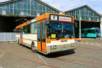 Mercedes Benz O405 am 04.09.22 am 03.09.22 beim Tag der Verkehrsgeschichte in Betriebshof Eckenheim