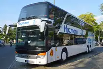 Ein SETRA S 431 DT Reisebus der Fa. Husmann Reisen GmbH am 05.09.22 Berlin Hardenbergplatz.