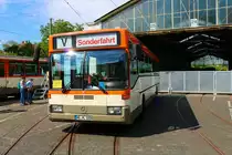 Mercedes Benz O405 am 04.09.22 am 03.09.22 beim Tag der Verkehrsgeschichte in Betriebshof Eckenheim