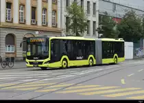 AAGL - MAN Lion`s City Hybrid Nr.72 unterwegs auf Extrafahrt in der Stadt Basel am 28.08.2022