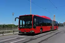 Mercedes Citaro 841, auf der Linie 10, überquert die Kornhausbrücke. Die Aufnahme stammt vom 08.07.2022.