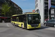 MAN Lions City 601, auf der Linie 25, fährt zur Haltestelle beim Bahnhof Thun. Die Aufnahme stammt vom 21.04.2022.