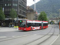 Chur Bur Nr. 14 (Mercedes Citaro C2 O530G) am 20.6.2022 beim Bhf. Chur