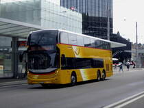 Postauto/Regie Engelburg SG 443 913, PAG-ID 11034 (Alexander Dennis Enviro 500) am 29.6.2022 beim Bhf. St.Gallen