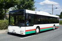 Bus Schwarzenberg / Bus Gr�nhain-Beierfeld / Bus Erzgebirge: MAN N� (ERZ-RV 390) der RVE (Regionalverkehr Erzgebirge GmbH), aufgenommen im Juli 2022 im Stadtgebiet von Gr�nhain-Beierfeld.