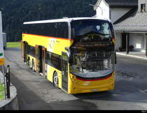 Postauto - Doppelstock Alexander Dennis SG 445308 in Wildhaus am 25.09.2022