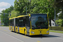 Mercedes Citaro 89 der AAGL, auf der Linie 80, fährt zur Haltestelle beim Hammermann am Aeschenplatz. Die Aufnahme stammt vom 09.05.2022.
