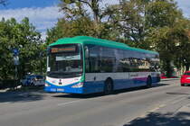 Irizar I3 von Ettenhuber (EBE-JE 158) als Linie X320 in Wolfratshausen, Sauerlacher Straße. Aufgenommen 25.8.2022.