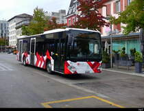 Postauto - Mercedes Citaro JU 43865 Unterwegs in Delémont am 29.09.2022