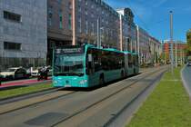 ICB Mercedes Benz Citaro 2 G Wagen 455 am 06.10.22 in Frankfurt am Main