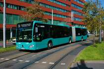 ICB Mercedes Benz Citaro 2 G Wagen 458 am 06.10.22 in Frankfurt am Main