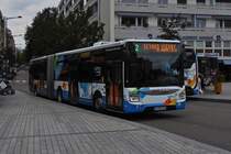 Iveco Urbanway vom Sibra, aufgenommen in den Straßen von Annecy. 09.2022