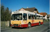 Aus dem Archiv: STI Thun Nr. 33/BE 419'033 Volvo/R&J (ex SAT Thun Nr. 33) am 20. Januar 1999 Lerchenfeld, Forstweg