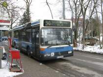 Ein seltener Gast auf der Linie 50:5809(O405GN) in Johanneskirchen Bf,25.02.09