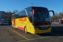 1-ATB-882, Setra S 517 HDH, von Carolus Reisen aus Belgien, aufgenommen in der Stadt Luxemburg. 12.2022