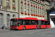Mercedes Citaro 844, auf der Linie 8A, bedient am 04.10.2022 die Haltestelle auf dem Bundesplatz.