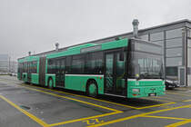 MAN Bus 758 steht am 15.12.2022 auf dem Hof der Garage Rankstrasse.