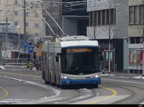 VBZ -Hess Trolleybus Nr.83 in Zürich Altstetten am 17.12.2022