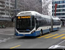 VBZ - Volvo 7900 Hybrid  Nr.448 unterwegs in ZH Altstetten am 17.12.2022