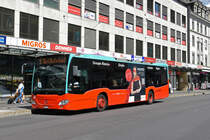 Mercedes Citaro 192, auf der Linie 5, bedient am 09.09.2022 die Haltestelle beim Guisanplatz.