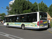 Mercedes Citaro von SWEG macht am 25.05.2011 Pause an der Haltestelle in Kleinhüningen.